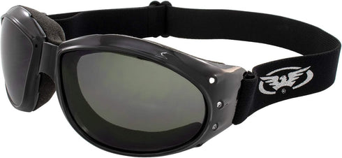 Global Vision Eliminator Motorcycle Dirt Bike Padded Airsoft Cycling Goggles Dust Storm Burning Man 3 Pair Clear Smoke & Yellow...