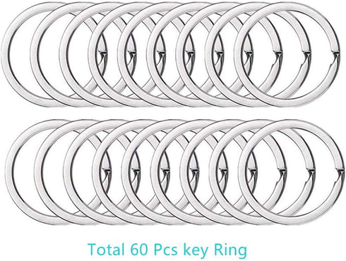 120PCS Premium Swivel Lanyard Snap Hook with Key Rings, Metal Keychain Hooks for Lanyard Crafting(Silver)...