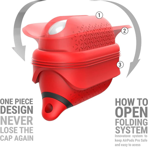 Catalyst Waterproof Case for AirPods Pro 2nd Generation and AirPods Pro 1st Generation - Wireless and USB-C Charging Compatible, One Piece Design,...