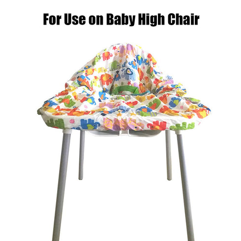 Portable Shopping Cart Cover, High Chair and Grocery Cart Covers for Babies, Kids, Infants & Toddlers, Attached Carry Bag (Simple Elephant)...