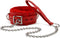 Leather Choker Collar with Long Traction Chain Rugged Durable and Collar Necklace Neck Size Adjustable Suitable for Pets Red...