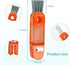 Cup Lid Gap Cleaning Brush, 3 in 1 Multifunctional Insulation Bottle Cleaning Tools Silicone Gap Cup Rim Brush for Bottle Gap Tight Spaces Cup Hom...