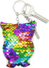 TTSAM 20 Pieces Reversible Mermaid Sequin Keychain Glitter Flip Sequin Keychains Animal Shape Sequin Key Chains Valentine's Day Gift Party Events ...