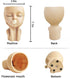 Planters for Indoor Plants Cute Lady Bubble Blowing Head Planter Resin Face Planters Flower Pot with Drainage Hole (Brown)...