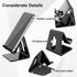 Crpich Acrylic Phone Stand, Ergonomic Design for Apple iPhone and Samsung Galaxy, Compatible with 4-8 Inch Screens, Black......