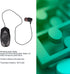 Jectse Retractable Headphones, Collar Clip Earpiece HiFi Stereo Business Headphones with Power Display, Single Headphone for Office Trucker Driver...