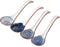 Ceramic Ramen Spoons, Asian Soup Spoon, Japanese Spoons for Kitchen, Pho, Dumpling, Noodles, Wantan, Miso, No slip into soup - 6.5 Inch, Blue, Set...