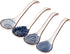 Ceramic Ramen Spoons, Asian Soup Spoon, Japanese Spoons for Kitchen, Pho, Dumpling, Noodles, Wantan, Miso, No slip into soup - 6.5 Inch, Blue, Set...