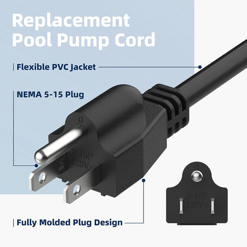 95104L Replacement Cord Compatible with SKILSAW Worm Drive Saw SPT77WM SPT78W Circular Saw Power Cord Parts,Heavy Gauge for SKIL SAW Power Tool Re...