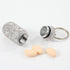 Bling Pill Case Portable Travel Pill Container Bottle Rhinestone Waterproof Small Pill Holder with Keychain Cute Mini Pill Storage Box for Outdoor...