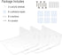 Bigfety Acrylic Small Floating Shelves for Wall, 3-Ledges, Clear Mini Display Floating Shelf Flexible Use with Adhesive or Screw...