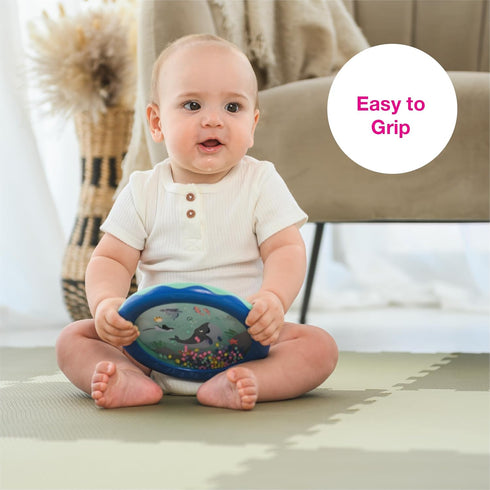 Edushape Sea World Drum for Baby - Set of 1 Ocean Baby Drum Toy for Toddlers 1-3 - Small Drums Musical Toy for Babies 1 Year Old and Up, Soothing ...