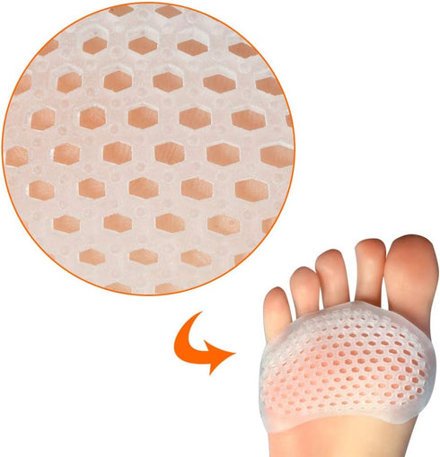 Toe Pads Ball of Toe Cushions Metatarsal Pads Ball of Foot Pads Mortons Neuroma Callus Metatarsal Foot Pain Relief Bunion Forefoot Cushioning Reli...