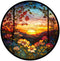 Stamped Cross Stitch Kits - Flower Mountain Sun Landscape Counted Cross Stitch Kits for Beginners Adults,11 CT Patterns Dimensions Embroidery Kits...