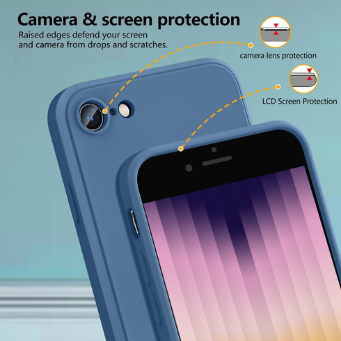 Compatible with Samsung Galaxy S9 Case 5.8 inch,Soft Liquid Silicone Full-Body Protective Case,Neck Lanyard Strap,Non-Yellowing Dropproof Protecti...
