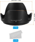 PATIKIL 72mm Camera Lens Hood, Reversible Flower Lens Hood Protector with Cloth for Anti-Reflection Blocks Excess Sunlight Enhance Photography for...