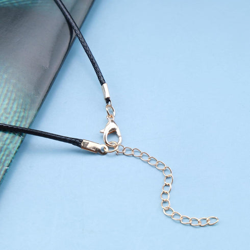 Vintage Leather Choker Necklace Gold Bar Choker Necklace Short Black Leather Bar Necklace Boho Necklace Jewelry for Women and Girls (Gold)...