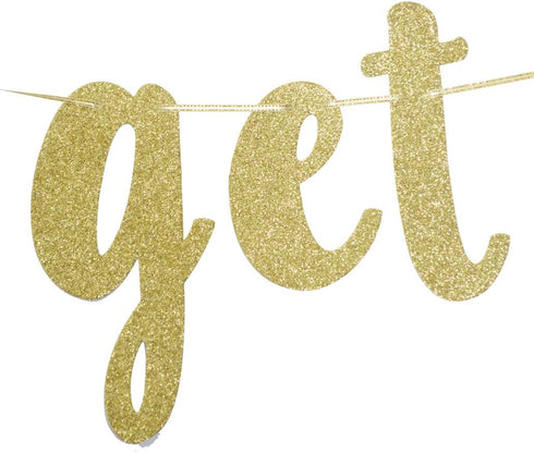 Qttier Jungle Theme Birthday Banner, Gold, 117" x 2" with 3"-6" Tall Letters, Perfect for 1st Birthday Parties...
