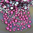 AD Beads 1440 Pieces Mixed Size Glue on Quality Glass Flatback Rhinestones Round Crystal Gems (24 Rose)...