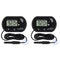 2Pcs Aquarium Thermometer Fish Tank Thermometer Reptile Thermometer Terrarium Water Temperature Test Digital Thermometer with LCD Display Fahrenhe...
