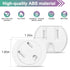 Outlet Covers (28 Pack) Self-Closing Child Proof Socket Covers 3-Prong Swivel Outlet Plug Covers Upgraded Adhesive Installation Comes with Extra S...