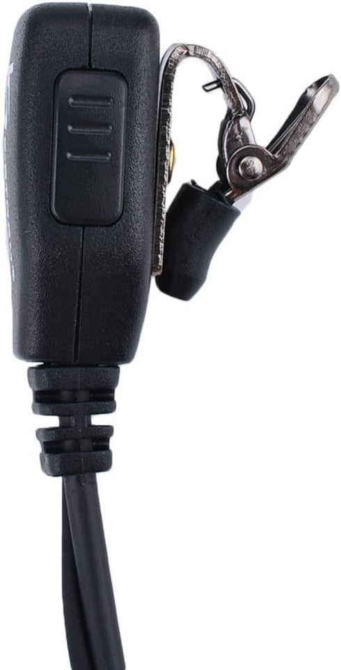 RDM2020 Surveillance Acoustic Tube Earpiece Headset with Mic Compatible with Motorola CP200, CLS1110, CLS1410, CLS1413, PU Material, Black...