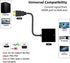 HDMI to VGA, Gold-Plated HDMI to VGA Adapter, Male to Female for Computer, Desktop, Laptop, PC, Monitor, Projector, HDTV, Chromebook, Raspberry Pi...