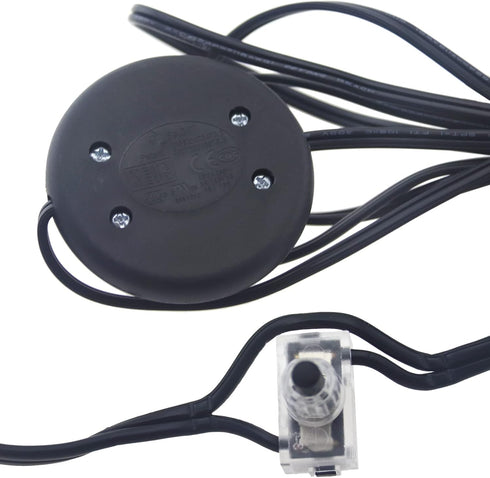 Rextin 2 pcs Light Cord with Foot Switch 1.8m / 5.9FT Lamp Cord Stripped Ends,Lamp Cord with Foot Pedal Switch and Plug Replacement for Wire DIY a...