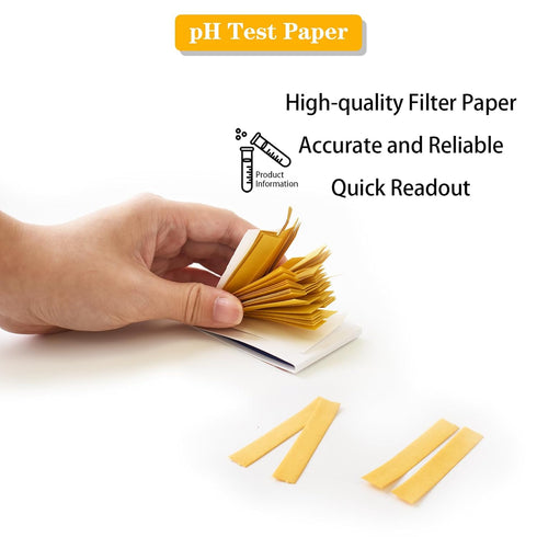6 Pack pH Test Strips, 480 Strips Full Range 1-14 Universal pH Test Litmus Paper pH Soap Making Testing Strips, pH Balance Test, pH Paper Test Str...