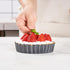 Mini Tart Pans Removable Bottom Pie Pans Mini Quiche Pans for Baking Tartlet Tart Mold 5 Inch Carbon Steel Reusable Baking Tools Black Round Set o...