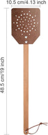 Leather Heavy Duty 19 Inch Rustic Manual Swat with Wooden Long Handle(1 Pack, Chocolate)...