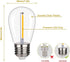 BORT LED S14 Replacement Light Bulbs, Shatterproof Outdoor String Light Bulbs, 1 Watt to Replace 11Watts Incandescent Bulb, E26 Regular Medium Scr...