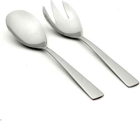 Oneida Nocha 2 Piece Everyday Flatware Salad, 18/0 Stainless Steel, Silverware Set...