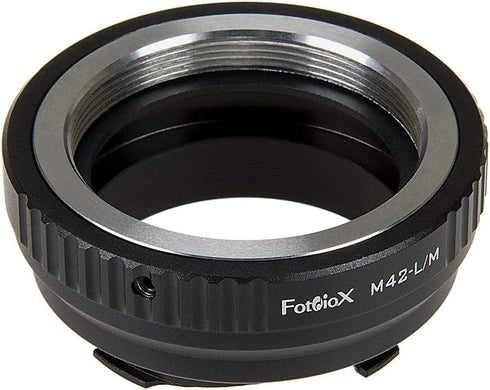 Fotodiox Lens Mount Adapter with Leica 6-Bit M-Coding - M42 Type 2 (42mm x1 Screw Mount) Lens to Leica M Mount Rangefinder Camera Body...