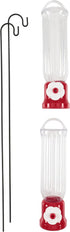 Pennington Planter Hummingbird Feeder 2 Pack 2.3 Ounce Capacity...