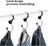 S Hooks Stainless Steel Heavy Duty S Hooks Anti Drop for Kitchen,Work Shop,Bathroom,Garden,Wardrobe,Office,Perfect Rack Hooks,Small,12Pieces...