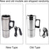Car Electric Kettle, Travel Kettle, Car Water Heater,350Ml 150ML Stainless Steel Car Electric Kettle Coffee Tea Thermos Water Heating Cup 12V...