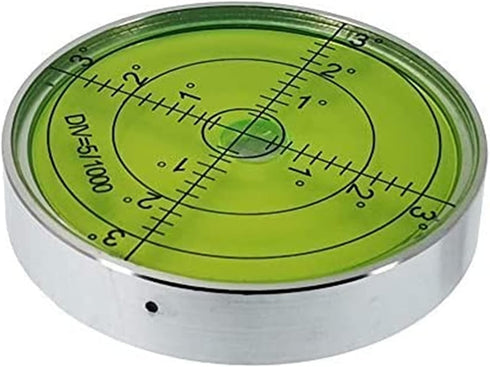 60mm With magnet High precision horizontal bubble Aluminium Case Bullseye Spirit Bubble Surface Level Round Inclinometers for Surveying Instrument...