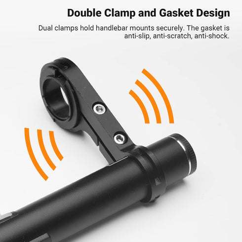 Himiway USB Rechargeable Bike Handlebar Extender,7.87in Bicycle Handlebar Extension and a Built-in 4000mAh Bike Phone Charger, for Holding Bicycle...