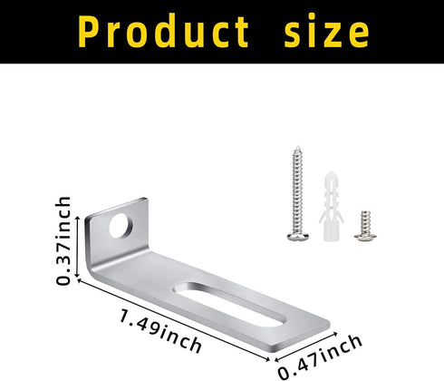 30 Set White Board Mounting Hardware,Whiteboard Hanging Brackets, White Board Installation Kit Includes Hanger Supports, Screws and Expansion Tube...