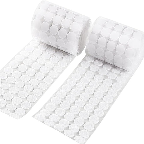 1600Pcs (800 Sets) 0.78in/20mm Diameter Hook and Loop Self Adhesive Dots Tapes, Fastener Round Tapes for Home, Office and Classroom...