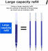 Rollerball Pens Gel ink Pens office pens learning pens, blue ink,Line width 0.5mm,Pack of 12 (Blue-0.5mm-12Pack)...