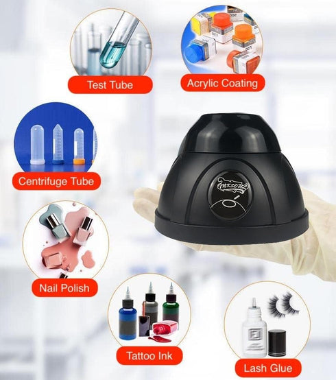 Wireless Mini Vortex Mixer, 5200RPM Tattoo Ink Mixer, Paint Pigment Nail Polish Lacquer Shaker with Auto Touch Switch & Anti-Slip Base, Mixing in ...