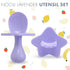 Nooli Toddler Utensils Toddler Eating Supplies Toddler Forks Silicone Baby Spoon, BPA Phthalates-Free, Dishwasher and Sterilizer Safe, Lavendar...