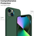 ORNARTO Compatible with iPhone 13 Case 6.1, Slim Liquid Silicone 3 Layers Full Covered Soft Gel Rubber Case Cover 6.1 inch-Clover Green...