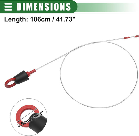 Motoforti Engine Oil Dipstick Indicator, Oil Dipstick Replacement, for Mercedes-Benz Actros 1996-2002, Metal Plastic, No.A5410101072, Red...