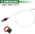 Motoforti Engine Oil Dipstick Indicator, Oil Dipstick Replacement, for Mercedes-Benz Actros 1996-2002, Metal Plastic, No.A5410101072, Red...