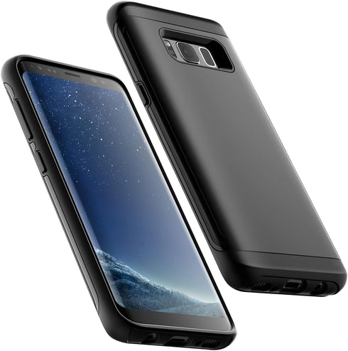 JETech Shockproof Case for Samsung Galaxy S8, Dual Layer Protective Phone Cover with Shock-Absorption (Black)...