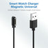 Smart Watch Charger Magnetic 4 Pin for Bluetooth Smart Watches GT88 G3 GT68 KW08 KW18 Y3 KW88 KW98 KW99 KW28 FS08 GV68 KW06 USB Charging Cable Rep...