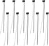 Oyviny 10PCS Truck Trailer 2 Wire Pigtail Harness 10" Long, Right Angle 2 Pin Trailer Light Connector Fits with 2" and 2.5" Side Marker/Clearance ...